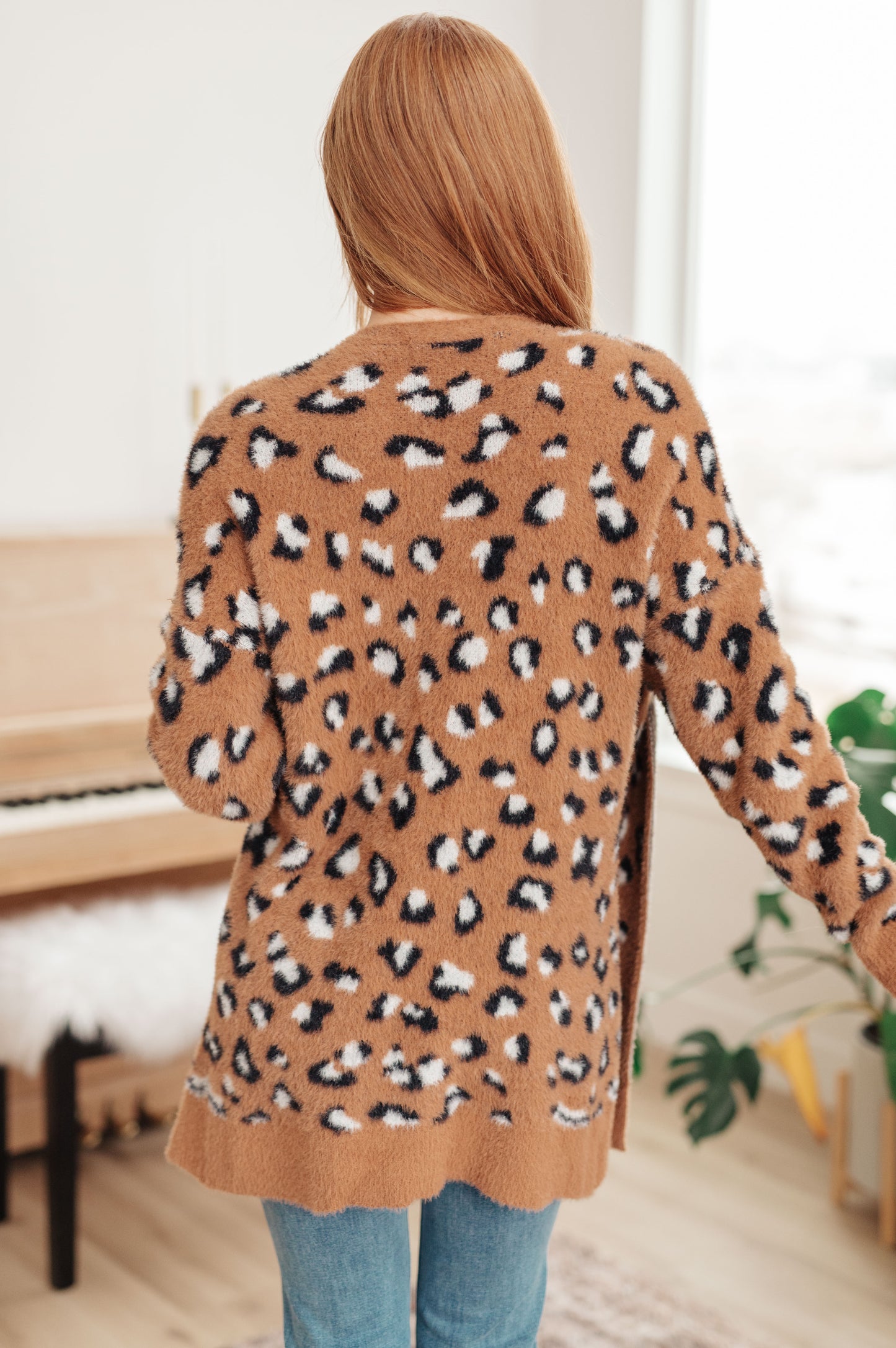 Courageous Comfort Animal Print Cardigan - Redtop