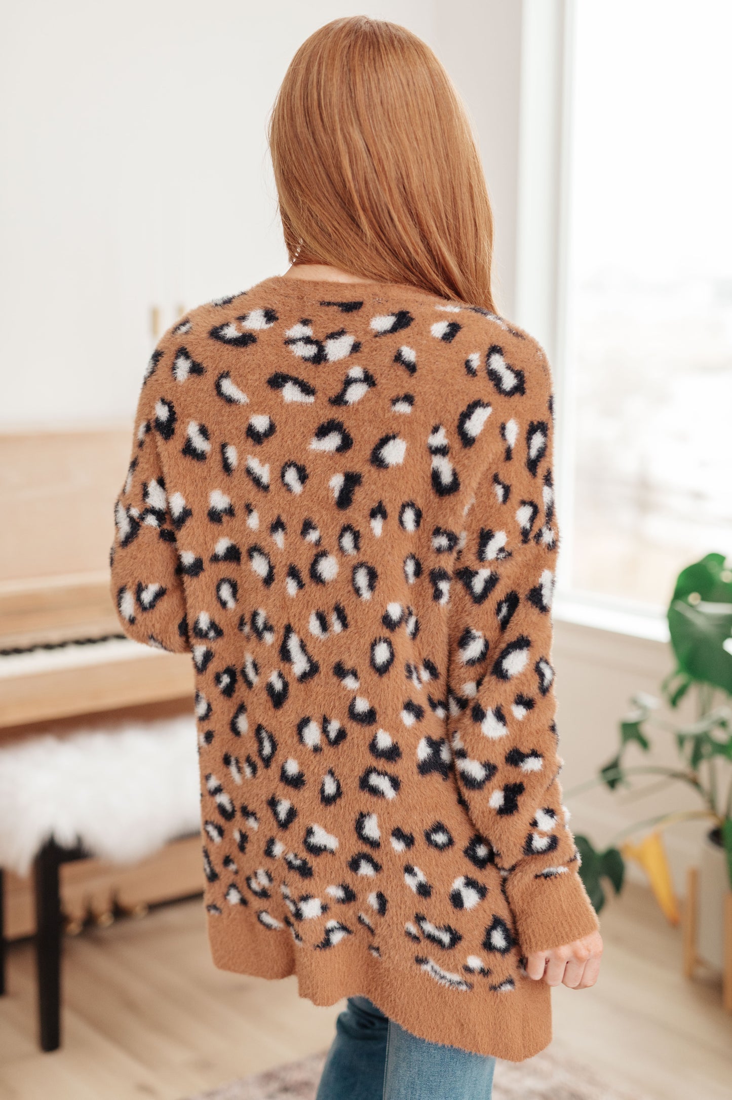 Courageous Comfort Animal Print Cardigan - Redtop