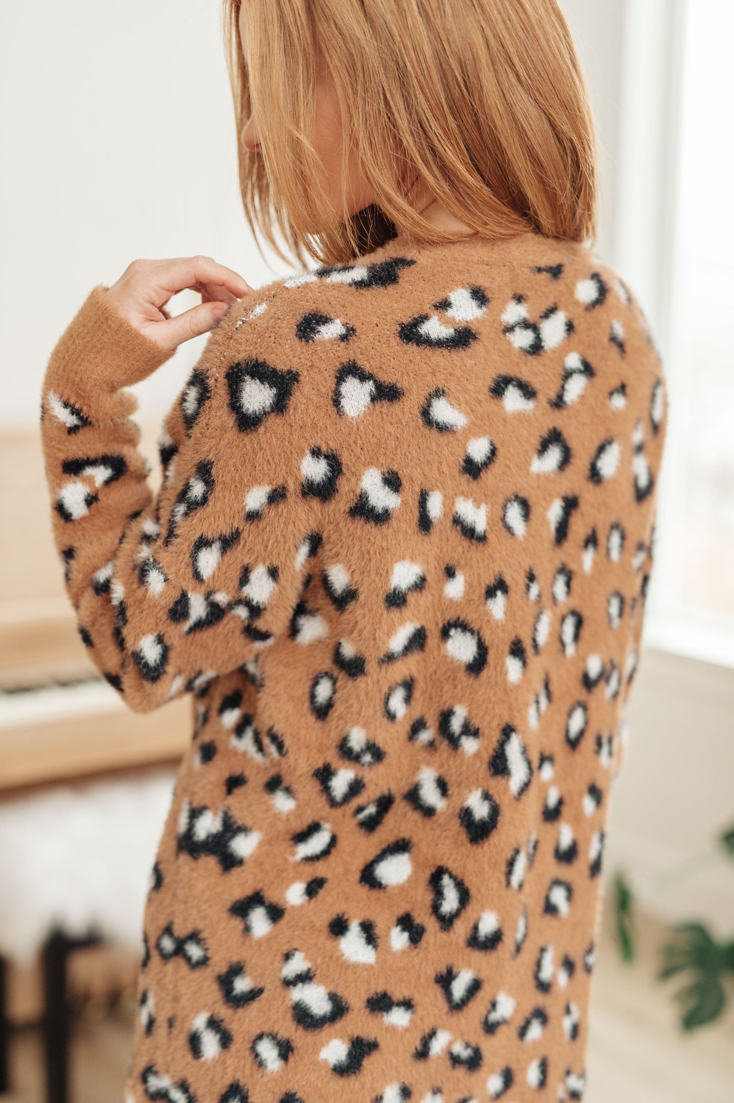 Courageous Comfort Animal Print Cardigan - Redtop