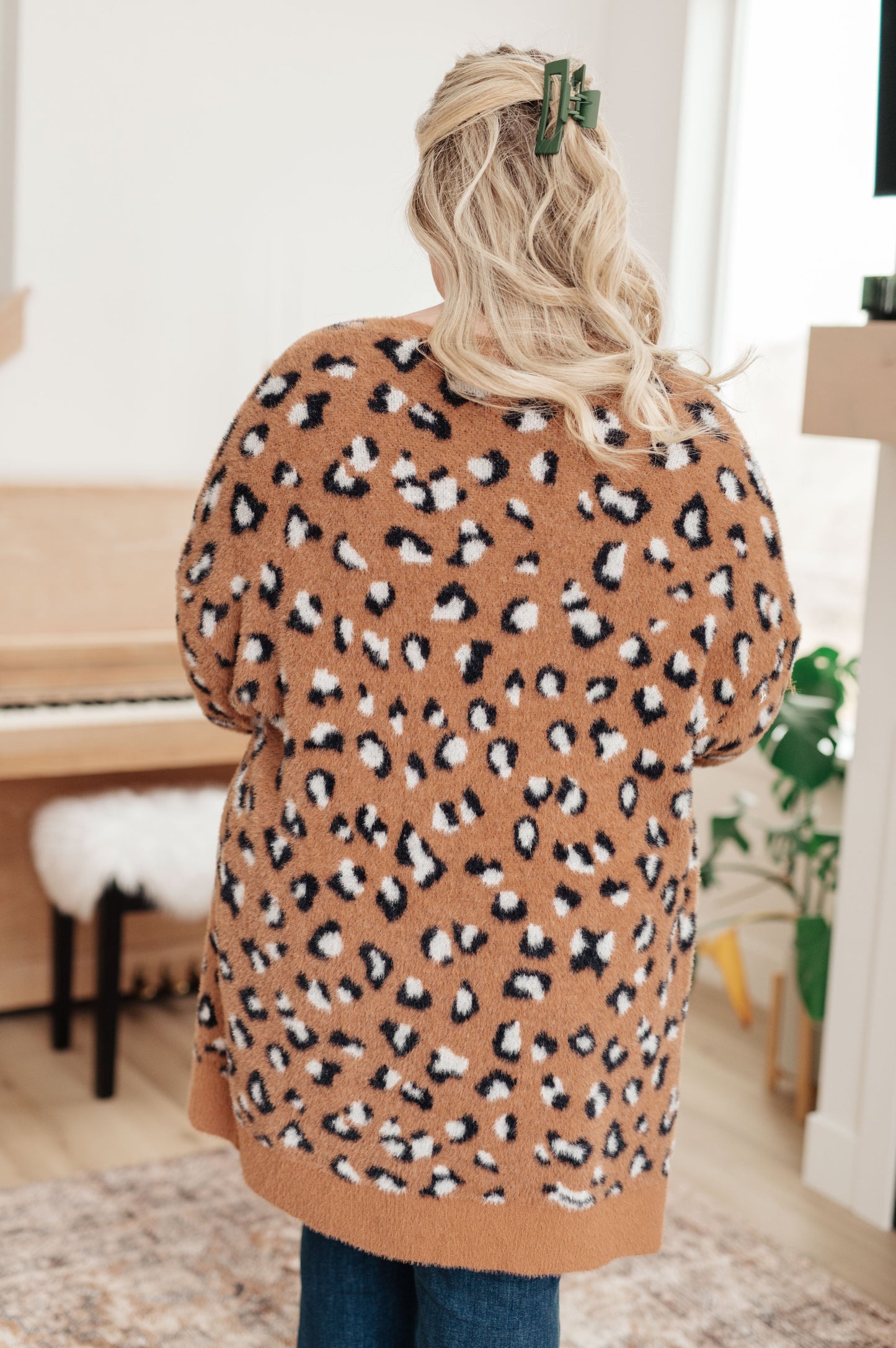 Courageous Comfort Animal Print Cardigan - Redtop