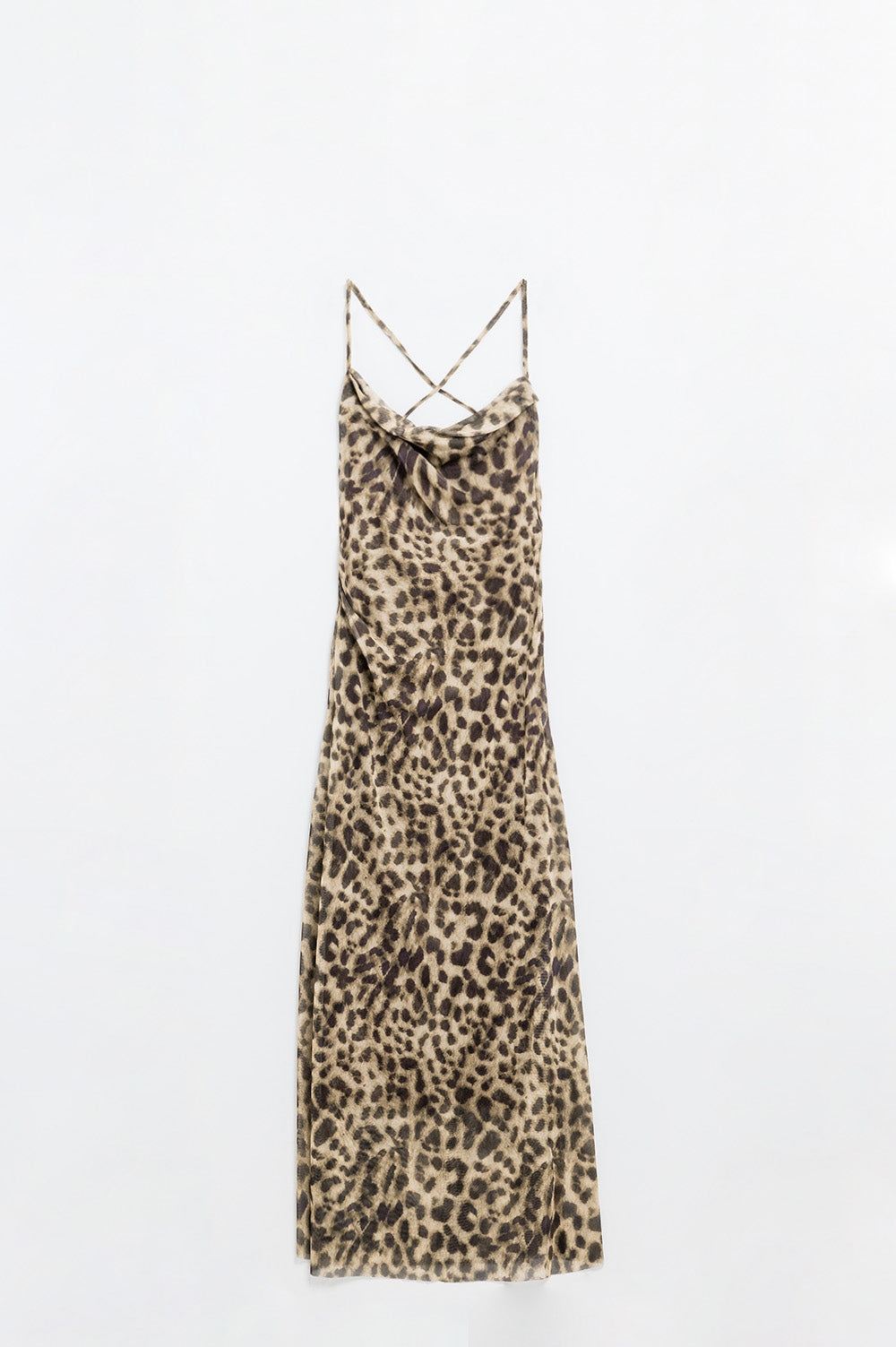 Leopard Luxe Mesh Maxi Dress