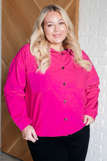 Rosy Radiance Statement Jacket - Redtop