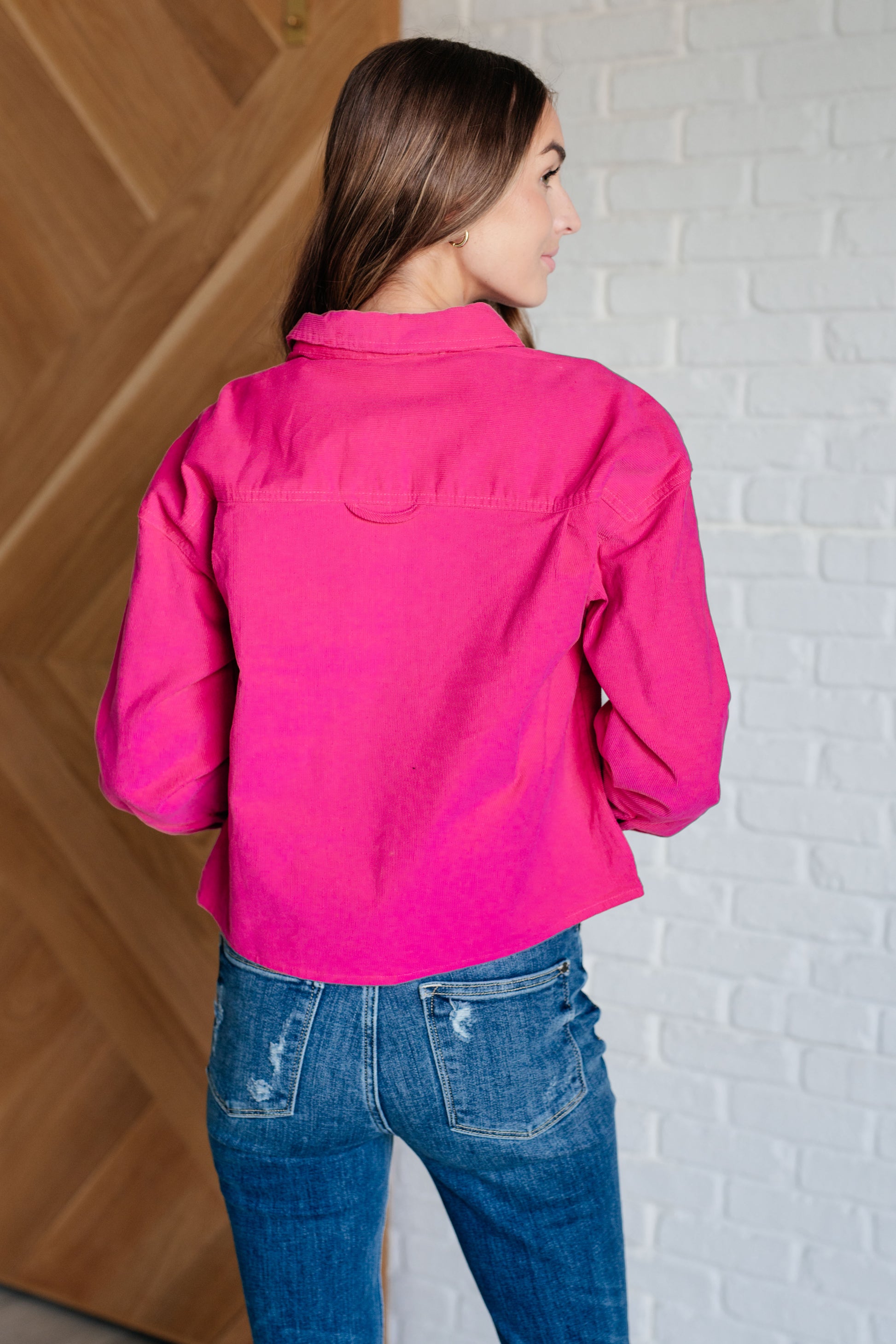 Rosy Radiance Statement Jacket - Redtop